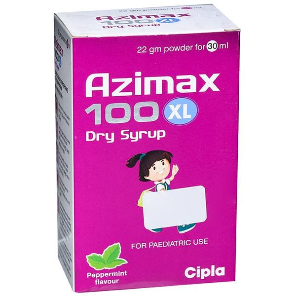Azimax XL Peppermint Flavour 100 mg Dry Syrup 30 ml