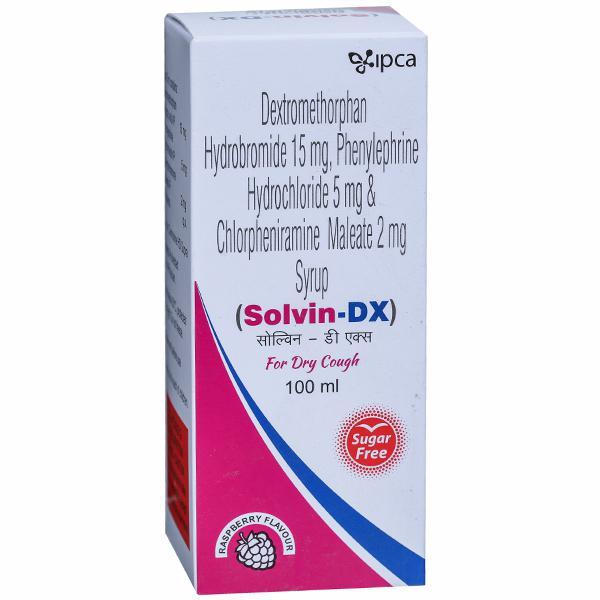Solvin DX Sugar Free Raspberry Flavour Syrup 100 ml