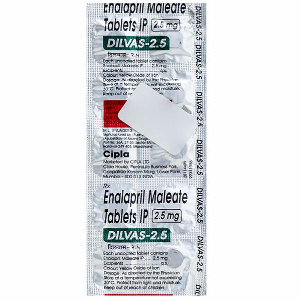 Dilvas 2.5 mg Tablet (10 Tab)