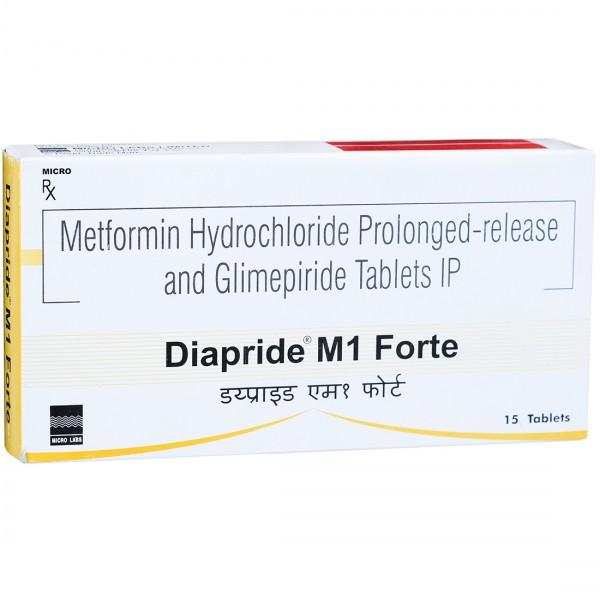 Diapride M Forte 1 mg Tablet (15 Tab)