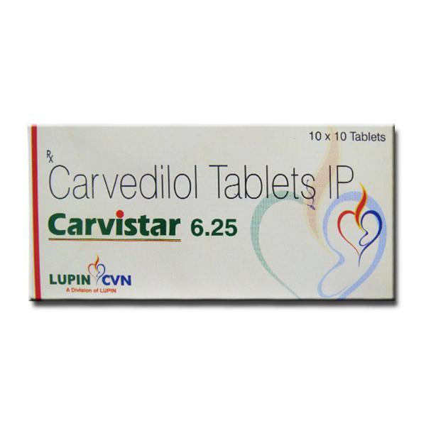 Carvistar 6.25 mg Tablet (10 Tab)