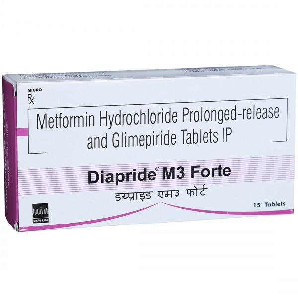 Diapride M Forte 3 mg Tablet (15 Tab)