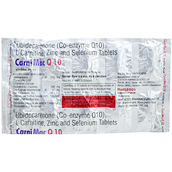 Carnimac Q 10 Tablet (10 Tab)