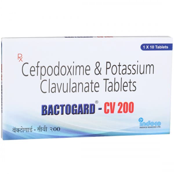 Bactogard CV 200 mg Tablet (10 Tab)