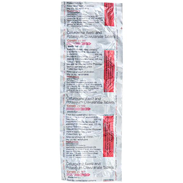 Covatil CV 500 mg Tablet (10 Tab)
