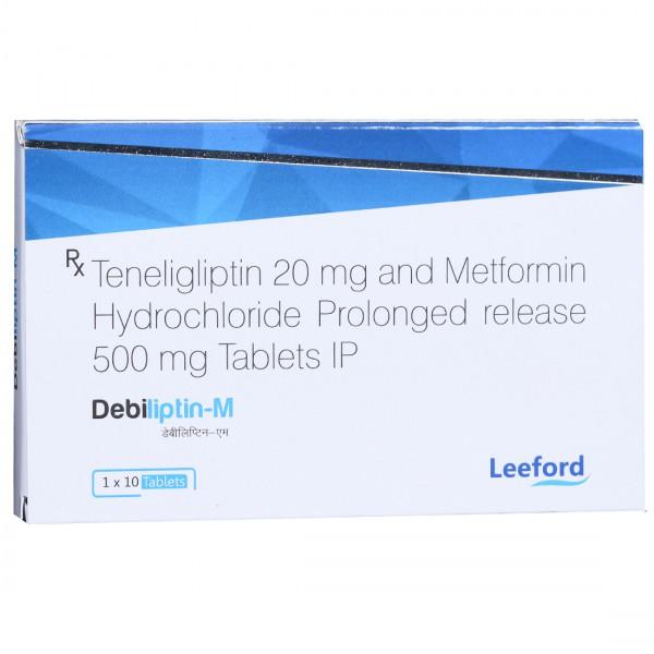 Debiliptin M 20 mg/500 mg Tablet (10 Tab)