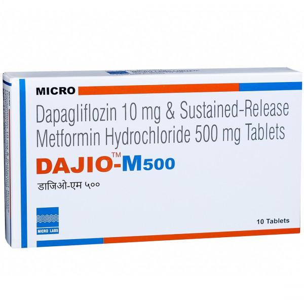 Dajio M 10 mg/500 mg Tablet (10 Tab)