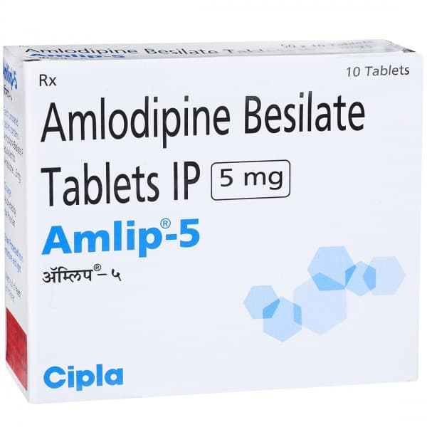 Amlip 5 mg Tablet (10 Tab)