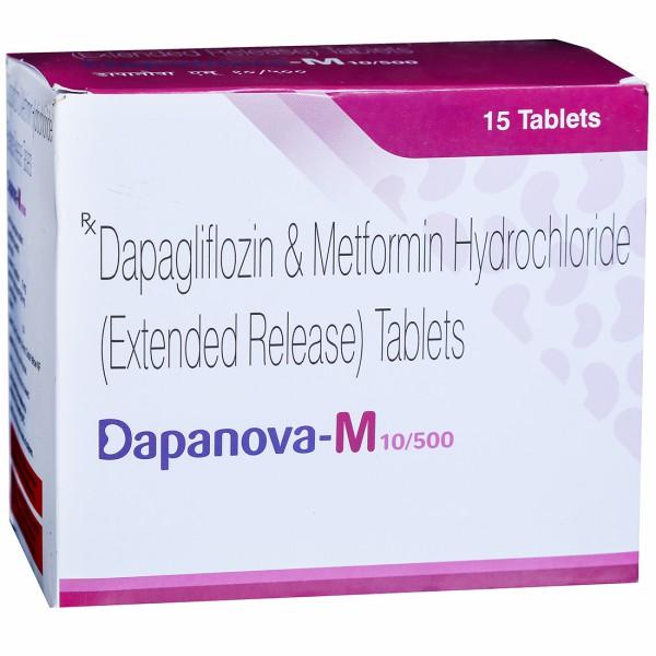 Dapanova M 10/500 mg Tablet (15 Tab)