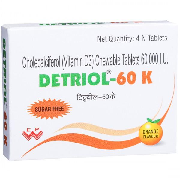 Detriol (Orange Flav) Sugar Free 60 K Tablet (4 Tab)