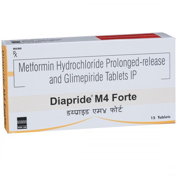 Diapride M Forte 4 mg Tablet (15 Tab)