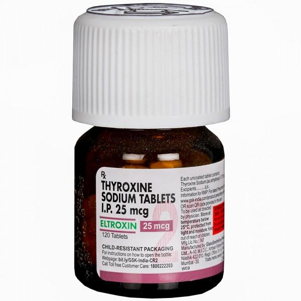Eltroxin 25 mcg Tablet (120 Tab)