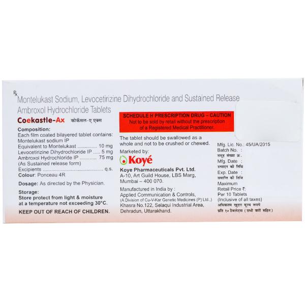 Coekastle AX Tablet (10 Tab)