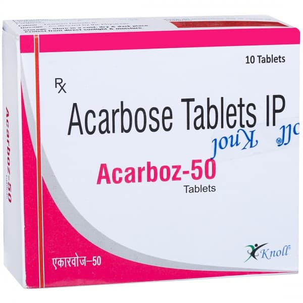 Acarboz 50 mg Tablet (10 Tab)
