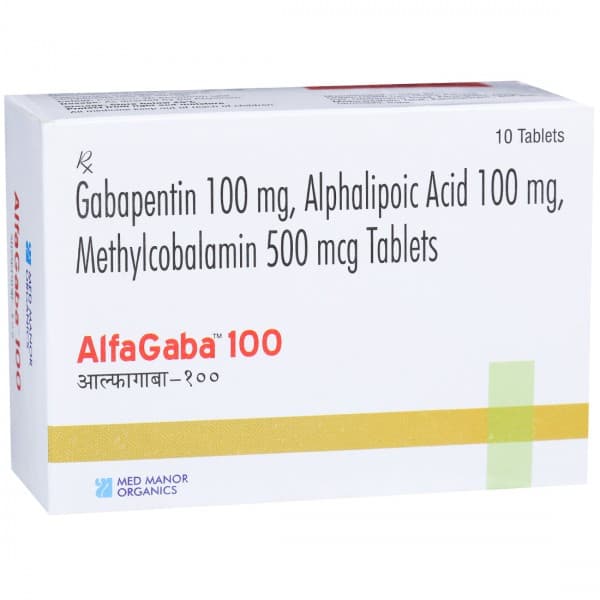 Alfagaba 100 mg Tablet (10 Tab)