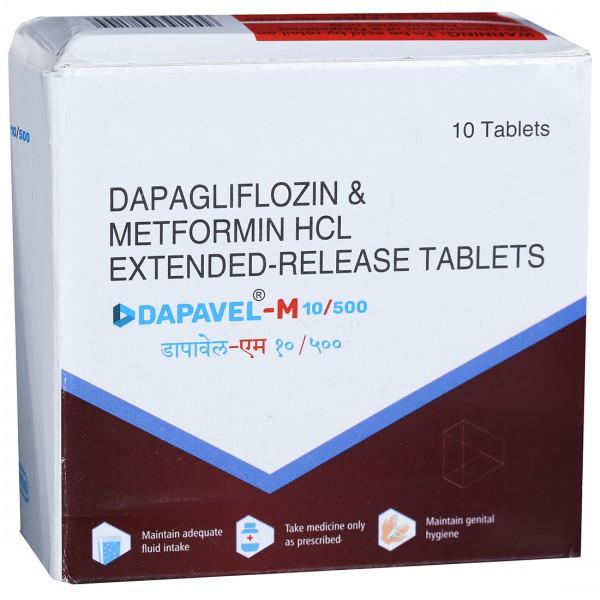 Dapavel M 10/500 mg Tablet (10 Tab)