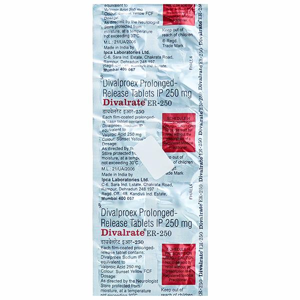 Divalrate ER 250 mg Tablet (10 Tab)