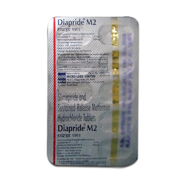 Diapride M 2 mg Tablet (10 Tab)