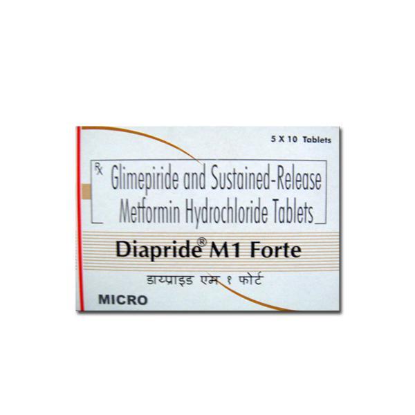 Diapride M Forte 1 mg Tablet (10 Tab)