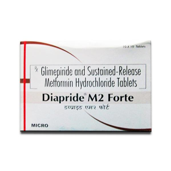Diapride M Forte 2 mg Tablet (10 Tab)