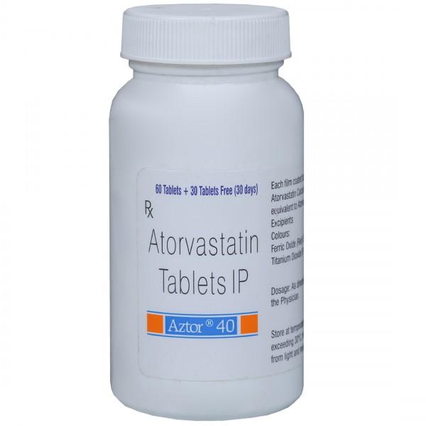Aztor 40 mg Tablet (60 Tab + 30 Tab Free)