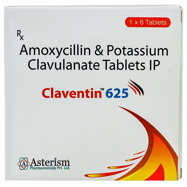 Claventin 625 mg Tablet (6 Tab)