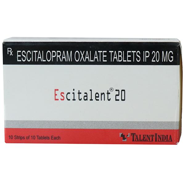Escitalent 20 mg Tablet (10 Tab)