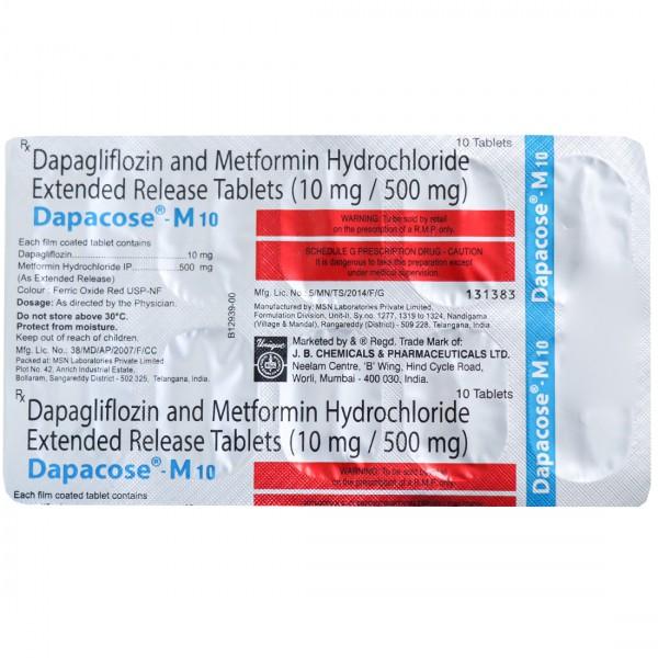 Dapacose M 10 mg Tablet (10 Tab)