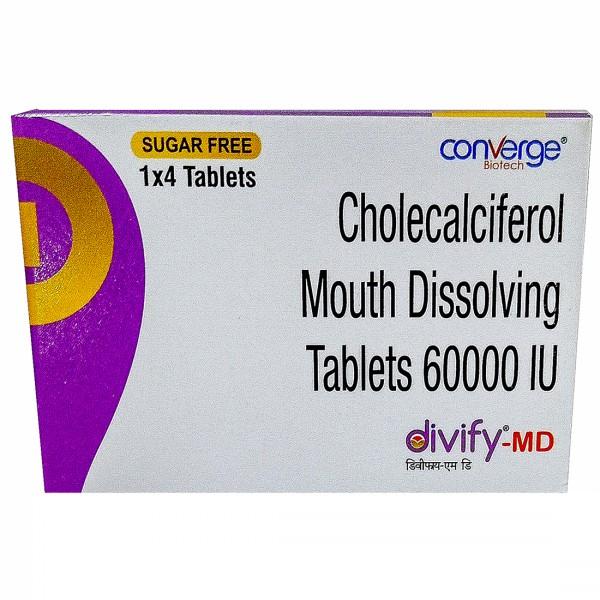 Divify MD (Sugar Free) 60000 IU Tablet (4 Tab)