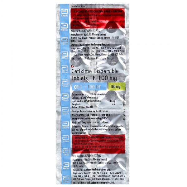 Cefi DT 100 mg Tablet (10 Tab)