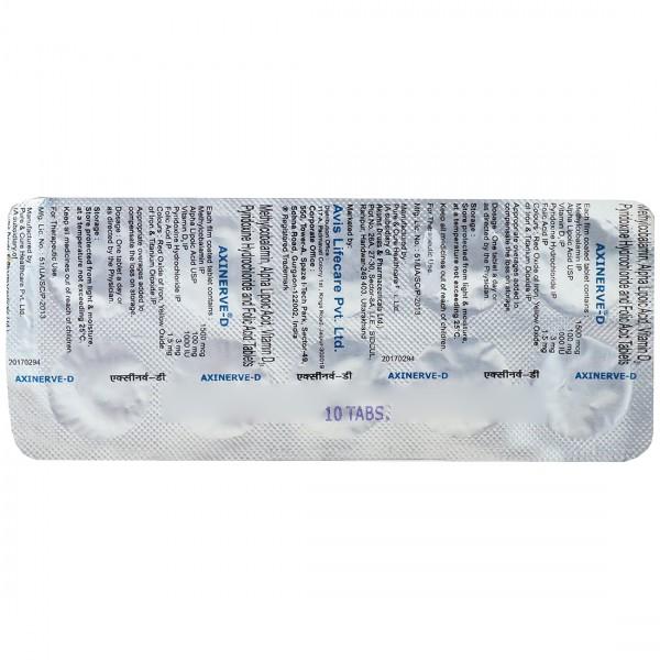 Axinerve D 10 Tablets