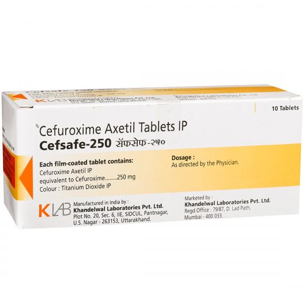 Cefsafe 250 mg Tablet (10 Tab)