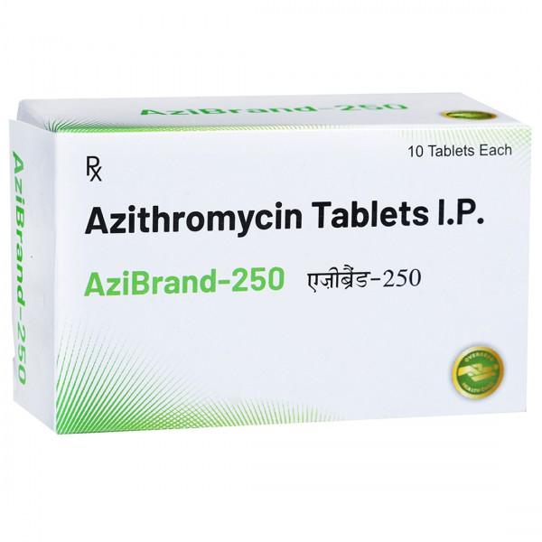 Azibrand 250 mg Tablet (10 Tab)