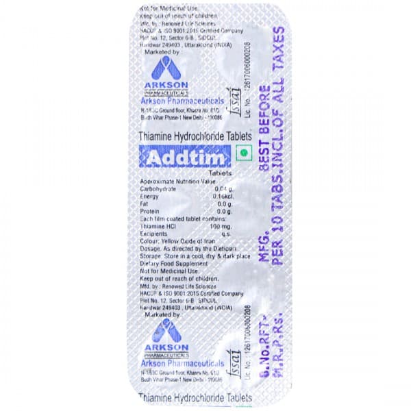 Addtim 10 Tablets