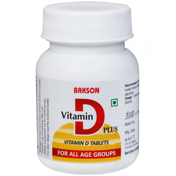 Bakson's Vitamin D Plus Tablet 30 x 550 mg