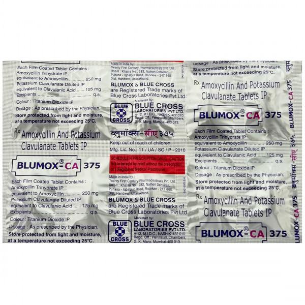 Blumox CA 375 mg Tablet (10 Tab)