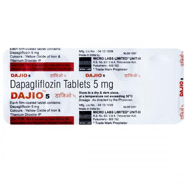 Dajio 5 mg Tablet (10 Tab)