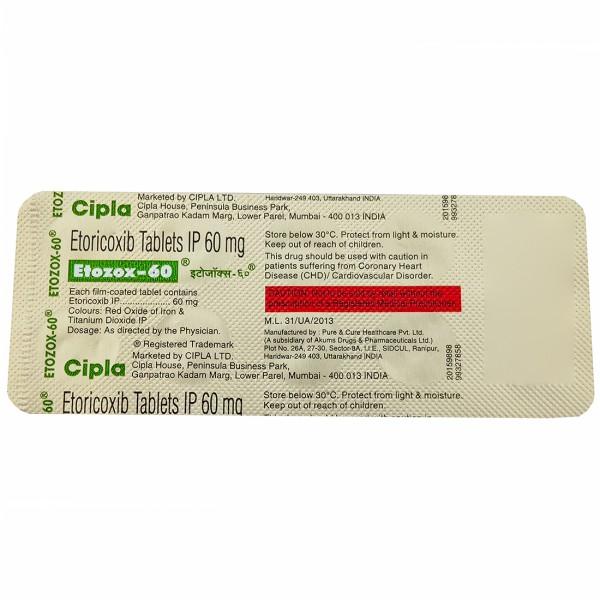 Etozox 60 mg Tablet (10 Tab)