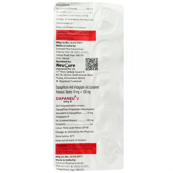 Dapaneu V 10/100 mg Tablet (10 Tab)