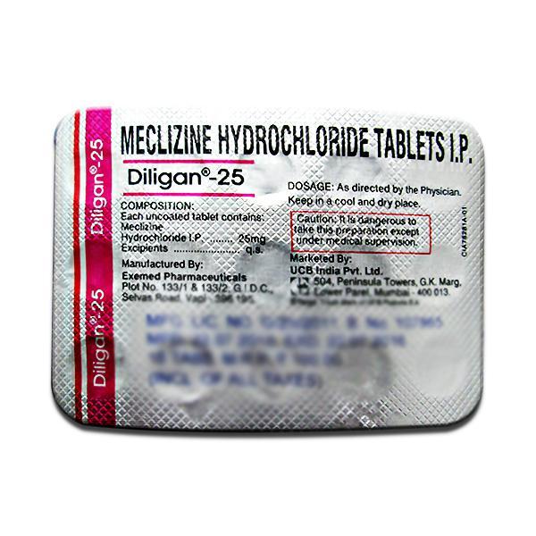 Diligan 25 mg Tablet (15 Tab)