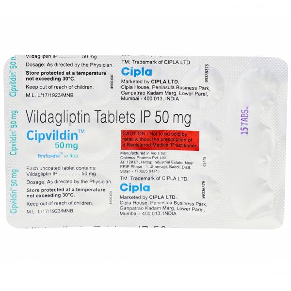 Cipvildin 50 mg Tablet (15 Tab)