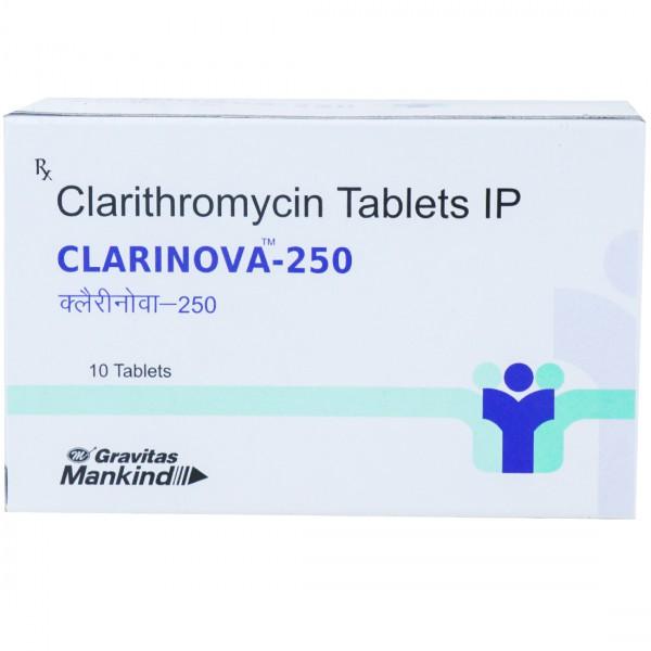 Clarinova 250 mg Tablet (10 Tab)
