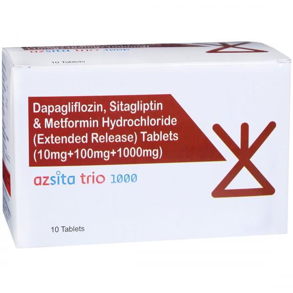 Azsita Trio 1000 mg Tablet (10 Tab)