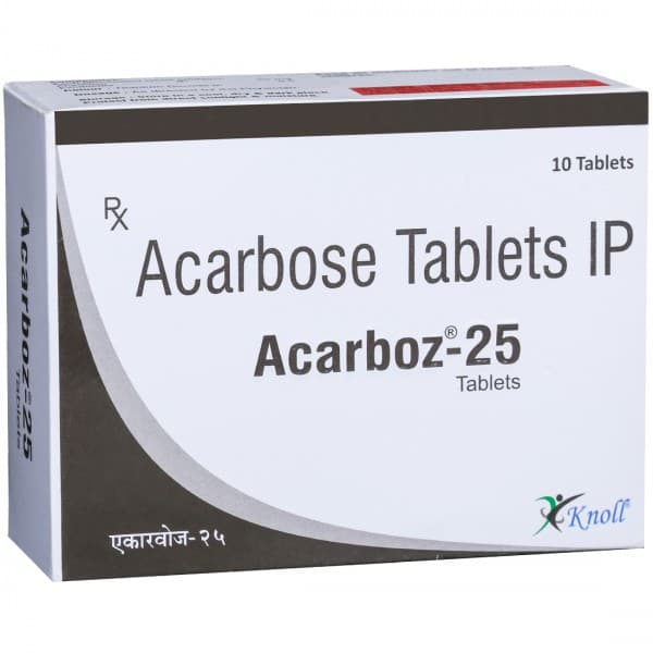 Acarboz 25 mg Tablet (10 Tab)