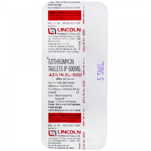 Azilin XL 500 mg Tablet (5 Tab)