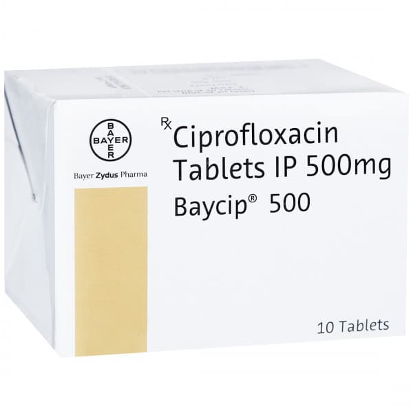 Baycip 500 mg Tablet (10 Tab)