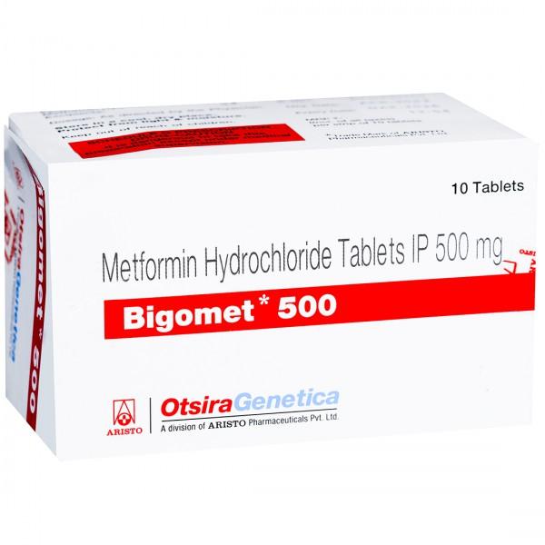 Bigomet 500 mg Tablet (10 Tab)