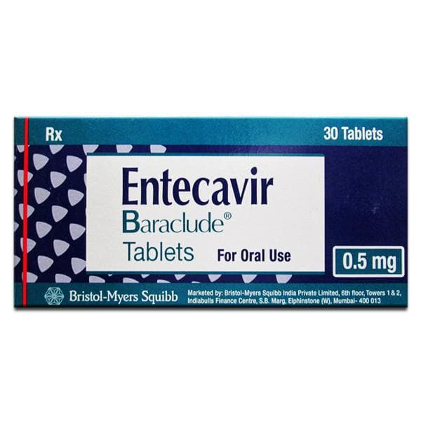Baraclude 0.5 mg Tablet (10 Tab)