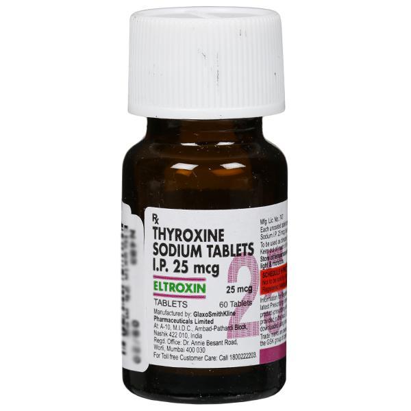 Eltroxin 25 mcg Tablet (60 Tab)