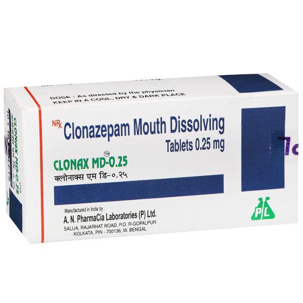 Clonax MD 0.25 mg Tablet (10 Tab)